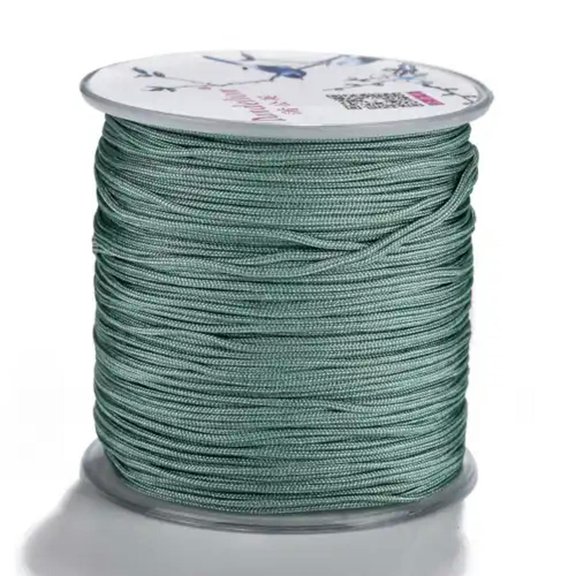 U8MO 109.3yards/roll 1mm Nylon Threads Crafting Sewing Beading Jewelry Cords String-Pale Green