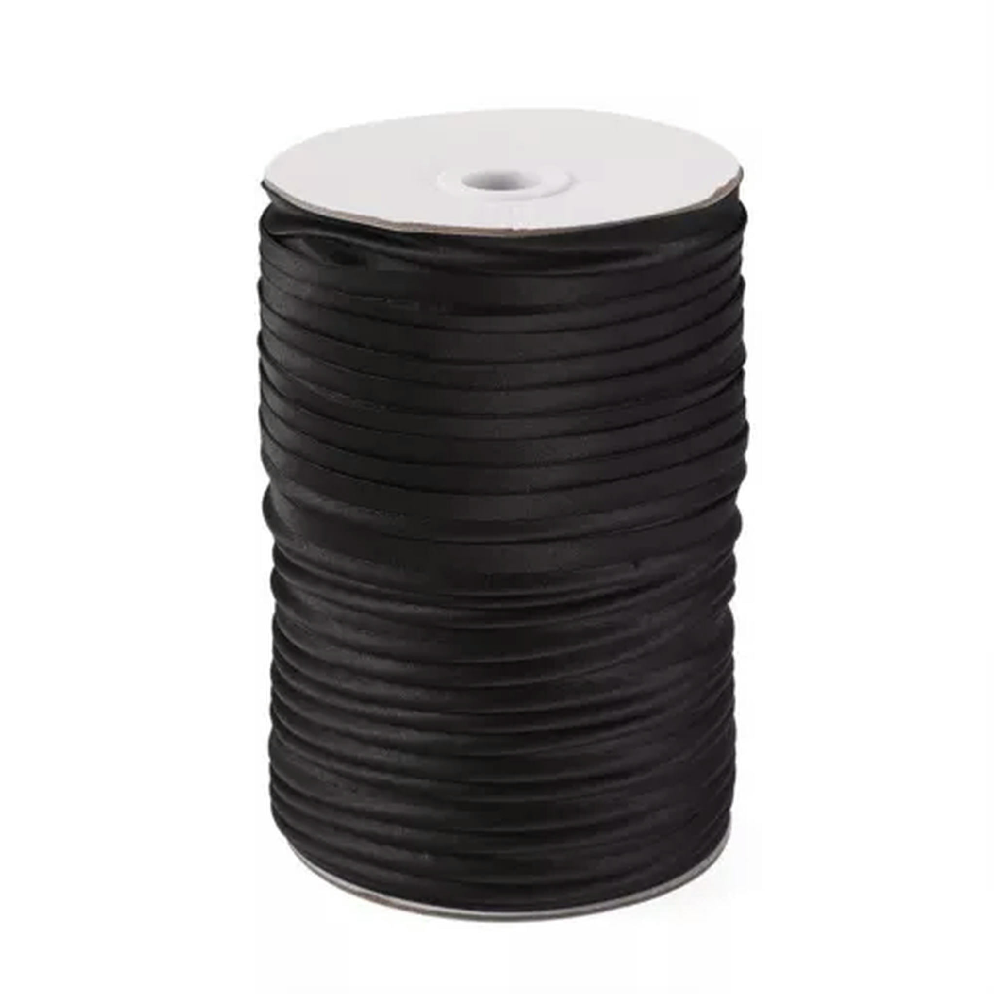 U8MO 109 Yards/roll 3/8 " Polyester Fiber Ribbons Trim Welting Cord for Clothing Sew-Black