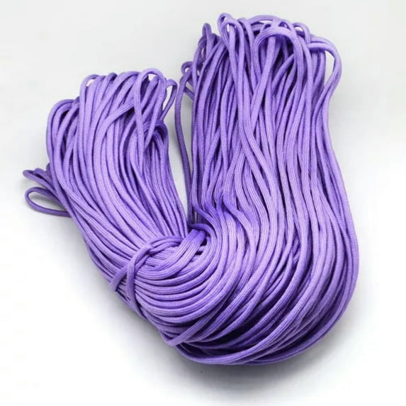 U8MO 109yards Bulk Polyester Spandex Cords Rock Climbing Rope Cable Solid Color 4~5mm-Medium Slate Blue