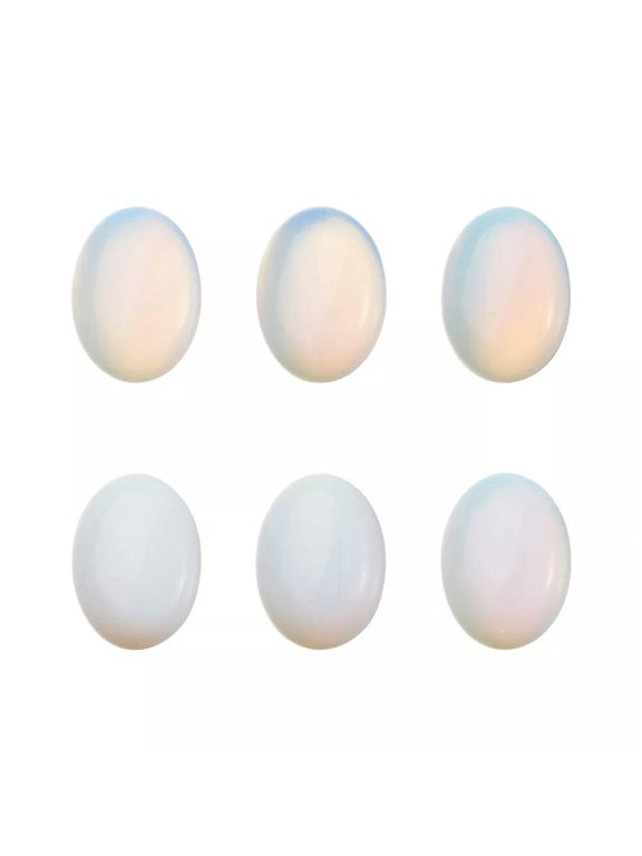 10PCS Opalite Gemstone Cabochons For Craft Pendants Jewelry Making Oval 25x18mm