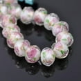 thumbnail image 1 of U8MO 10PCS Rondelle Faceted 10mm 12mm Crystal Lampwork Glass Loose Beads-1#-10x7mm, 1 of 6