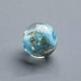 thumbnail image 1 of U8MO 10PCS Round 6/8/10/12/14mm Luminous Handmade Lampwork Glass Loose Beads-Opaque Lake Blue-12mm, 1 of 5