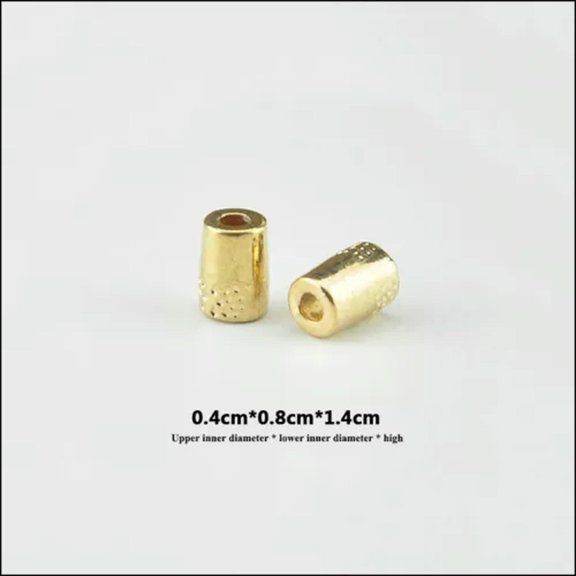 U8MO 10X Metal Bell Drawstring Rope Ends Cord Stopper Paracord Lock-13#-10pcs