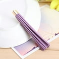 thumbnail image 1 of U8MO 10cm Handwork Leather Tassel Trim Craft Jewelry Making DIY Accessory Pendant-8# light purple, 1 of 8