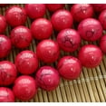 thumbnail image 1 of U8MO 10mm Beautiful Red Turquoise Round Loose Beads 16", 1 of 6