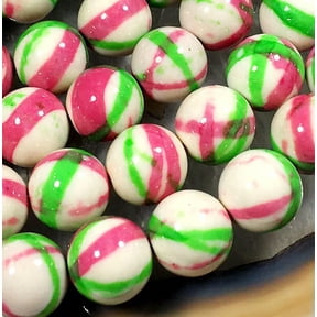 U8MO 10mm Green pink Rain Stone Round Loose Beads 16"