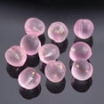 thumbnail image 1 of U8MO 10pcs 12mm Peach Shape Half Drilled Hole Lampwork Glass Loose Beads DIY Pendants-Pink, 1 of 5