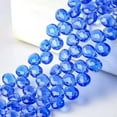 thumbnail image 1 of U8MO 10pcs 12x9mm 15x12mm Teardrop Faceted Crystal Glass Beads for Jewelry Making-Blue-12x9mm, 1 of 5