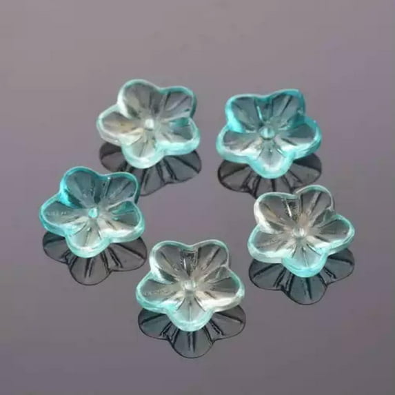 U8MO 10pcs 13.5mm Flower Crystal Glass Loose Pendant Craft Beads Jewellery Making DIY-10#