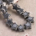 thumbnail image 1 of U8MO 10pcs 14mm Enameled Star Shape Ceramic Porcelain Loose Beads For Jewelry Making-Gray Spots, 1 of 6
