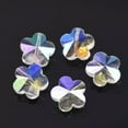 thumbnail image 1 of U8MO 10pcs 14mm Flower Shape Faceted Crystal Glass Loose beads for Jewelry Making-Clear AB, 1 of 4