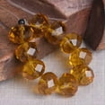thumbnail image 1 of U8MO 10pcs 14mm Rondelle Faceted Crystal Glass Loose Beads For Jewelry Making DIY-Brown, 1 of 5