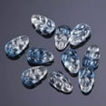 thumbnail image 1 of U8MO 10pcs 18x10mm Leaf Crystal Glass Loose Pendant Craft Beads Jewellery Making DIY-Dp Blue, 1 of 5