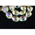 thumbnail image 1 of U8MO 10pcs 18x13mm 24x17mm Teardrop Faceted Crystal Glass Loose Beads Jewelry Making-Citrinue Yellow-18x13mm, 1 of 4