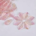thumbnail image 1 of U8MO 10pcs Arrow Shape Petal 23x13mm Lampwork Glass Loose Pendants Beads DIY Jewelry-Half Pink, 1 of 6