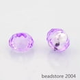 thumbnail image 1 of U8MO 10pcs Faceted Glass Beads Rondelle 5mm Large Hole Loose Charms 14mm Pick Color-Plum, 1 of 2