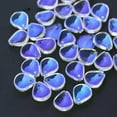 thumbnail image 1 of U8MO 10pcs Flower Petals Aurora Crystal Glass Loose Beads Pendants Jewelry Charms DIY-5#Oval (11x12mm), 1 of 4