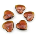 thumbnail image 1 of U8MO 10pcs Heart Shape Crystal Glass Loose Beads for Jewelry Making DIY Pendants-Deep Brown, 1 of 9
