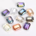 thumbnail image 1 of U8MO 10pcs Rectangle Faceted Colorful Crystal Glass Loose Beads For DIY Jewelry-Random Mixed-14x10mm, 1 of 5
