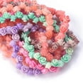 thumbnail image 1 of U8MO 10pcs Rose Flower 6mm 8mm 10mm Resin Artificial Coral Beads For Jewelry Making-10mm-Random Mixed, 1 of 5