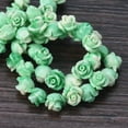 thumbnail image 1 of U8MO 10pcs Rose Flower 6mm 8mm 10mm Resin Artificial Coral Loose Beads DIY Jewelry-Green-10mm, 1 of 5