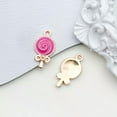 thumbnail image 1 of U8MO 10pcs Rose Red Enamel Charms Pendant For Jewelry Making Handmade Earrings-10pcs Lollipop 10x18mm, 1 of 9