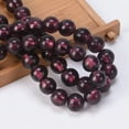 thumbnail image 1 of U8MO 10pcs Round 8mm 10mm 12mm Foil Lampwork Glass Loose Beads for Jewelry Making-12mm-Purple, 1 of 6