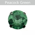thumbnail image 1 of U8MO 10pcs Sew On Glass Crystal Round Rhinestones Flat Back Claw Cup Craft Beads-10mm-Peacock Green, 1 of 5