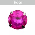 thumbnail image 1 of U8MO 10pcs Sew On Glass Crystal Round Rhinestones Flat Back Claw Cup Craft Beads-8mm-Rose, 1 of 5