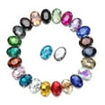 thumbnail image 1 of U8MO 10pcs Sew On Oval Crystal Glass Flat Back Claw Cup Rhinestones Beads DIY Jewelry-8x10mm-Random Mixed, 1 of 4