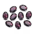 thumbnail image 1 of U8MO 10pcs Sew On Oval Crystal Glass Flat Gold Back Claw Cup Rhinestones Beads-8x10mm-Reddish Purple, 1 of 4
