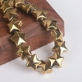 thumbnail image 1 of U8MO 10pcs Shiny Glossy Star 13mm Crystal Glass Loose Beads For Jewelry Making Lot-Golden, 1 of 3