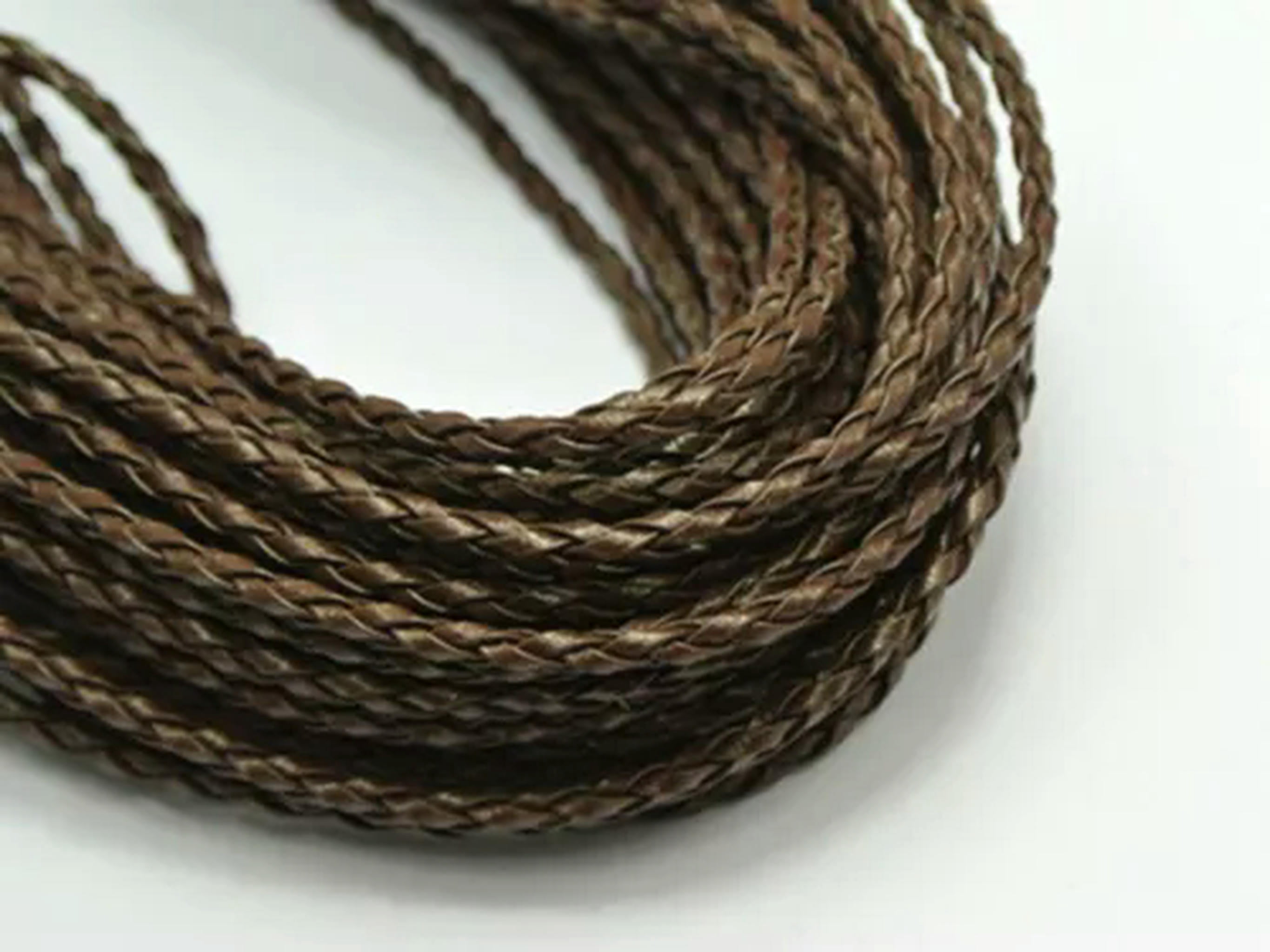 U8MO 11 Yards BOLO Braided Faux Leather String Jewelry Making Cord ...