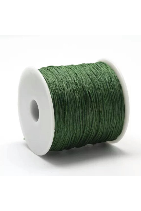 120~130m/roll Polyester Craft Cords Jewelry Beading Thread Bracelet String 0.8mm-Green