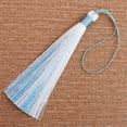 thumbnail image 1 of U8MO 12cm Exquisite two-tone Tassel Hanfu Hanging Pendant Fan Tassel Sachet Ornament-07# Skyblue, 1 of 6
