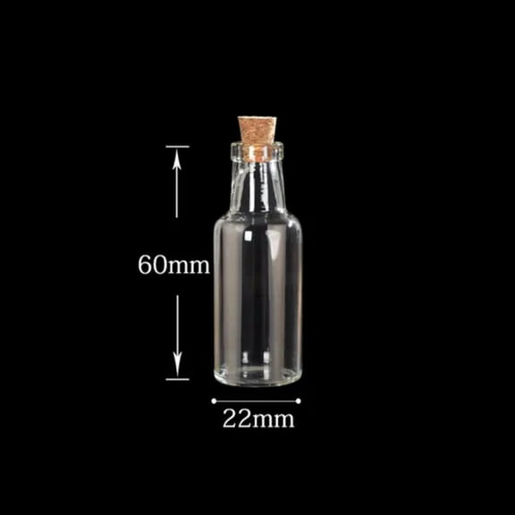 U8MO 12ml~35ml Mini Beer Bottles Cork Stopper Glass Vial Jars Containers Drift Bottle-12ml