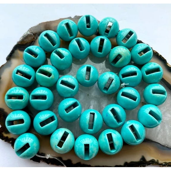 U8MO 12mm Blue Rain Stone Round Loose Beads 16PCS