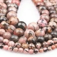 thumbnail image 1 of U8MO 15" Strand Natural Stone Rock Gemstone Round Beads 4mm 6mm 8mm 10mm 12mm-Rose Rhodochrosite-8mm, 1 of 9