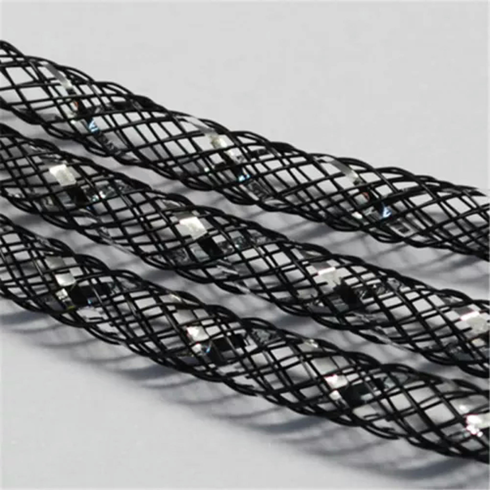 U8MO 150yards Mesh Tubing Cords Silver Vein Plastic Net Thread Ribbon ...