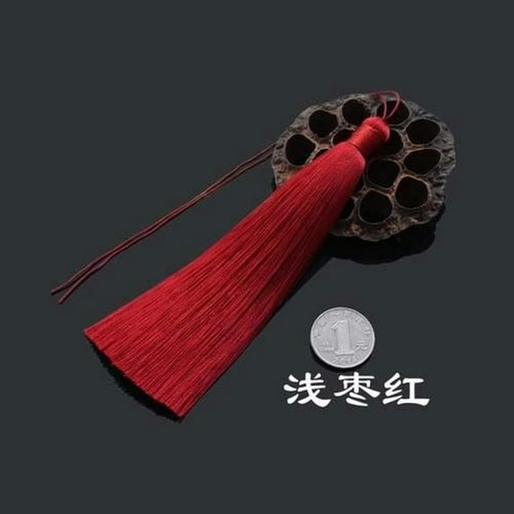 U8MO 15cm Ice Silk Tassel Car Pendant Tassels Jewelry Making DIY 39 Colors Option-18#