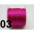 thumbnail image 1 of U8MO 16.4 Feets 3mm Nylon String Chinese Satin Silk Braided Cord Love Binding Rope-3# Hot Pink, 1 of 9