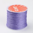 thumbnail image 1 of U8MO 160m Round Waxed Polyester Cords Beading Crafting Threads Jewelry String 0.45 mm-#Lilac, 1 of 2