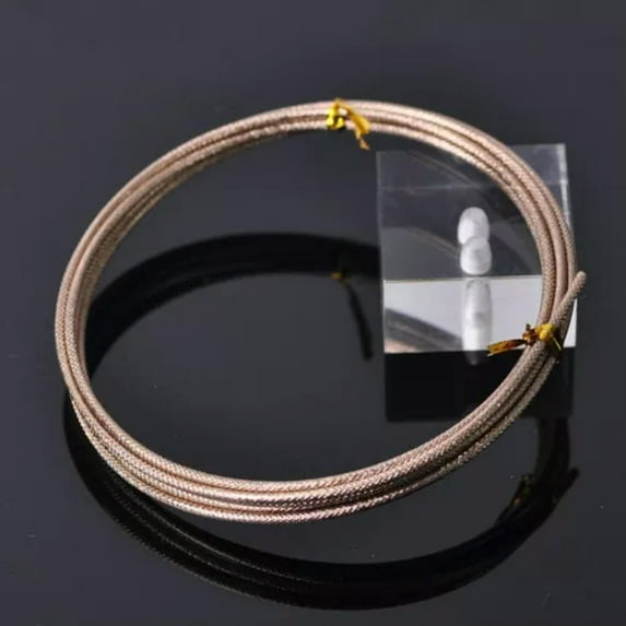 U8MO 1Roll 12Gauge 2mm 2Meters Carved Aluminum Metal Craft Wire Beads Jewelry Making-Dark Copper