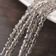 thumbnail image 1 of U8MO 1Strand 22inch Bone Shape Crystal Glass Loose Spacer Beads DIY Jewelry Making-#3 Clear Gray, 1 of 9