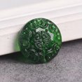 thumbnail image 1 of U8MO 1pcs 26mm Flat Round Handmade Lampwork Glass Crystal Loose Beads Jewelry Making-Deep Green, 1 of 9