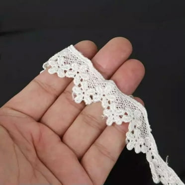 U8MO 1yard White Lace Wedding Sewing Applique Fabric Edge Trim Edging Ribbon lot-B# 25mm