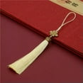 thumbnail image 1 of U8MO 2/10pc 3'' Tassel Trim Craft Chinese knot Tassels Pendant for Jewelry Making-Cream-coloured-10pcs, 1 of 9