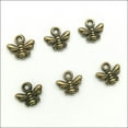 thumbnail image 1 of U8MO 20/100/300pcs retro Jewelry Making DIY Little bees alloy charms pendant 11x10mm-bronze-100pcs, 1 of 9