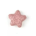 thumbnail image 1 of U8MO 20/23/40mm Starfish Natural Volcano Lava Stone Loose Beads DIY Earring Findings-Pink-20X20X8mm, 1 of 8