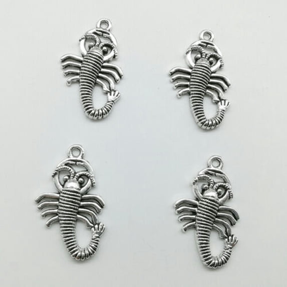 U8MO 20/45pcs scorpion antique silver charms pendants jewelry DIY finding 29*28mm-20pcs